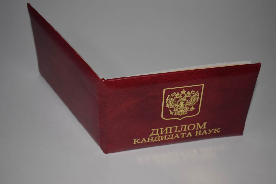Диплом Кандидата Наук 2017-2025 в Кургане корка